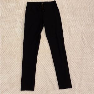 Black high waisted skinny dress pant